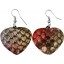 Genuine python snake leather earrings PTER06 MC