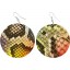 Genuine python leather earrings PTER51 MC