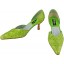 Genuine alligator leather shoes R-012 Green Apple