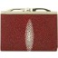Genuine stingray leather wallet R872 Burgundy