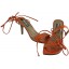 Genuine alligator leather shoes R-004 Cognac