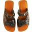 Genuine sea snake leather sandals SANDAL04SSN Brown