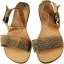 Genuine snake leather sandals SANDAL05 Brown