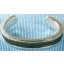 Sterling silver bangle/stingray leather inlay SBANGLE002L Black