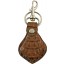 Genuine alligator leather key chain SC01 Brown