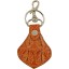 Genuine alligator leather key chain SC01 Tan