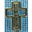 Sterling silver "love" cross SCROSS003