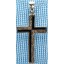 Sterling silver cross with onyx inlay SCROSS001-1