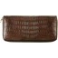 Genuine alligator leather wallet SEALW001TL Brown