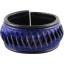 Genuine sea snake leather bracelet SKA-035 Blue / Red