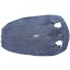 Genuine stingray skin STSKIN-R Black. Round shape, not sanded