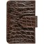 Genuine crocodile leather card holder SMNC002 Oak