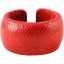 Genuine sea snake leather bracelet SNAKE040MP Fire Red
