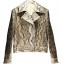 Genuine python snake leather jacket SNJACKET02PT Natural