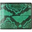 Genuine python leather wallet SNW03C Green
