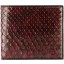 Genuine python leather wallet SNW04-1PT Burgundy