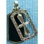 Sterling silver pendant with onyx inlay SPENDANT001-1