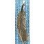 Sterling silver "feather" pendant SPENDANT003