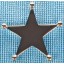 Sterling silver sheriff star pendant SPENDANT007