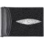Genuine stingray leather money clip ST2392 Black