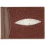 Genuine stingray leather money clip ST2392A Burgundy