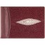 Genuine stingray leather money clip ST2392A Violet