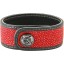 Genuine stingray leather wrist band STBL02SA Fire Red / Grey