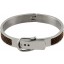 Genuine stingray leather bracelet STBL07SA-S Brown