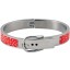 Genuine stingray leather bracelet STBL07SA-S Fire Red