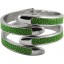 Genuine stingray leather bracelet STBL13SA-S Green