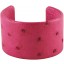 Genuine ostrich leather bracelet OSBRAS01-40 Pink