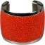 Genuine stingray leather bracelet STBRAS02-51S Orange