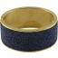 Genuine stingray leather bracelet STBRAS03-30G Blue