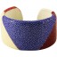 Genuine stingray leather bracelet STBRAS040-SA MC1