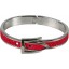Genuine stingray leather bracelet STBRAS04-10S Fire Red