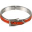 Genuine stingray leather bracelet STBRAS04-10S Orange