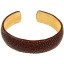 Genuine stingray leather bracelet STBRAS17 Burgundy