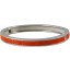 Genuine stingray leather bracelet STBRAS208S-SA Orange