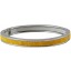Genuine stingray leather bracelet STBRAS208S-SA Yellow