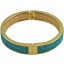 Genuine stingray leather bracelet STBRAS212G-SA Light Green