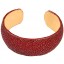 Genuine stingray leather bracelet STBRAS27 Burgundy