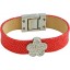 Genuine stingray leather bracelet STBRAS317S-SA Pink