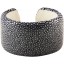 Genuine stingray leather bracelet STBRAS4099-SA Grey