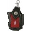 Genuine stingray and cow leather cigarette pack / phone holder STCC312 Black / Red
