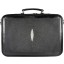 Genuine stingray leather laptop briefcase STDC4 Black