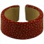 Genuine stingray leather finger ring STFRING11-SA Fire Red