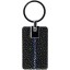Genuine stingray leather key chain STKH29SA Black / Navy Blue
