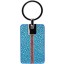Genuine stingray leather key chain STKH29SA Turquoise / Orange