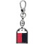 Genuine stingray leather key ring STKH31SA Black / Pink