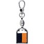 Genuine stingray leather key ring STKH31SA Orange / Black